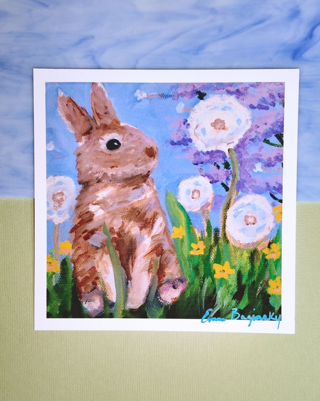Bunny Wishes | Print | 6x6in