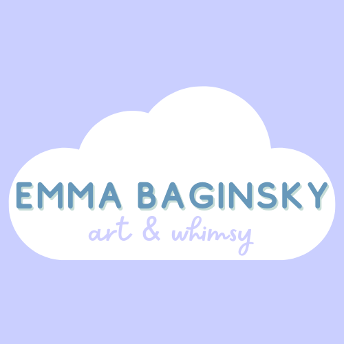 Emma Baginsky Art & Whimsy logo