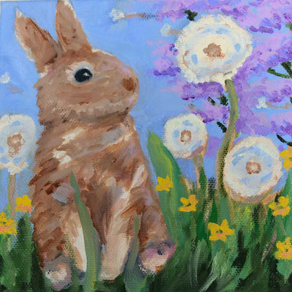 Bunny Wishes | Print | 6x6in