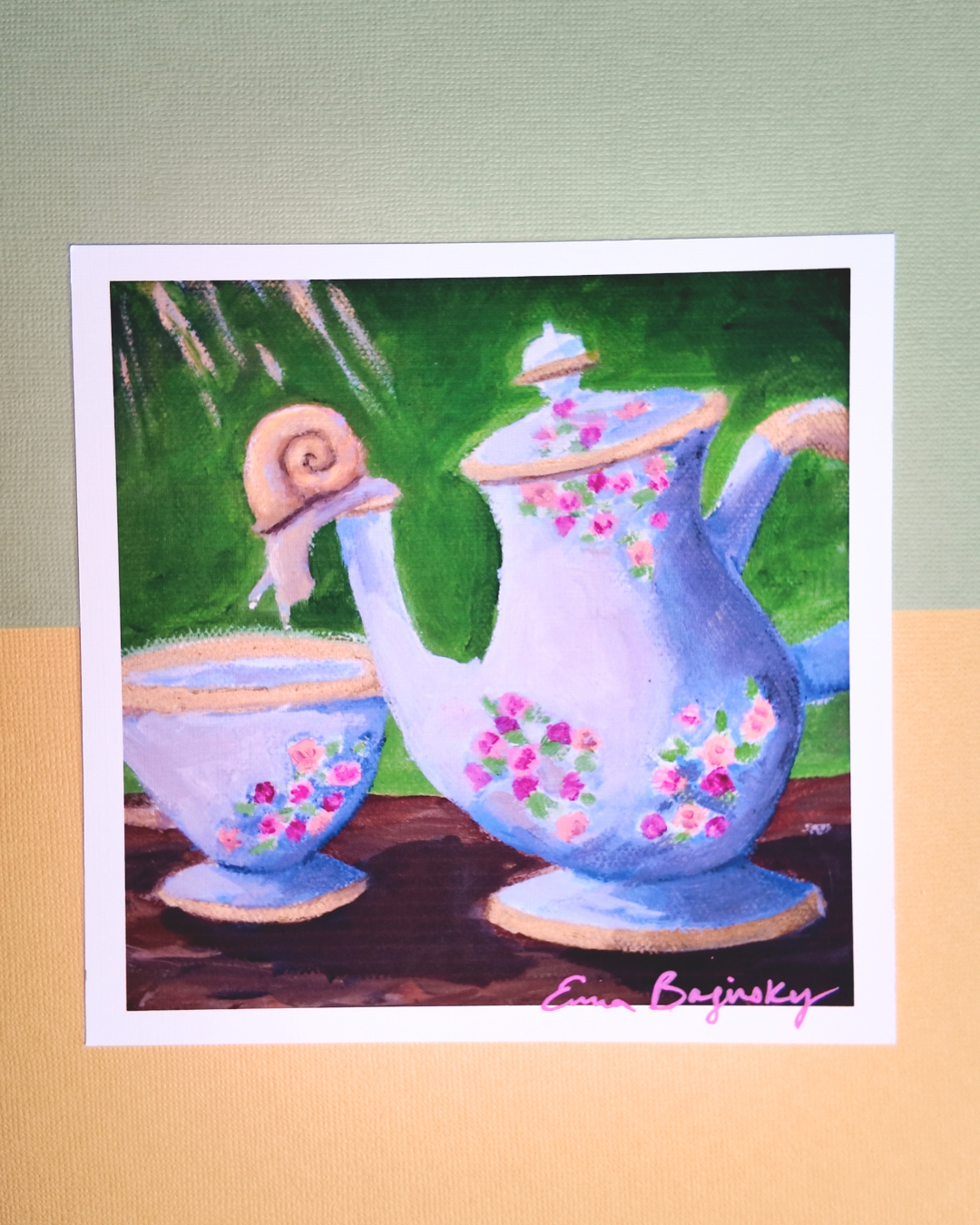 Gilded Tea Time| Print | 6x6in