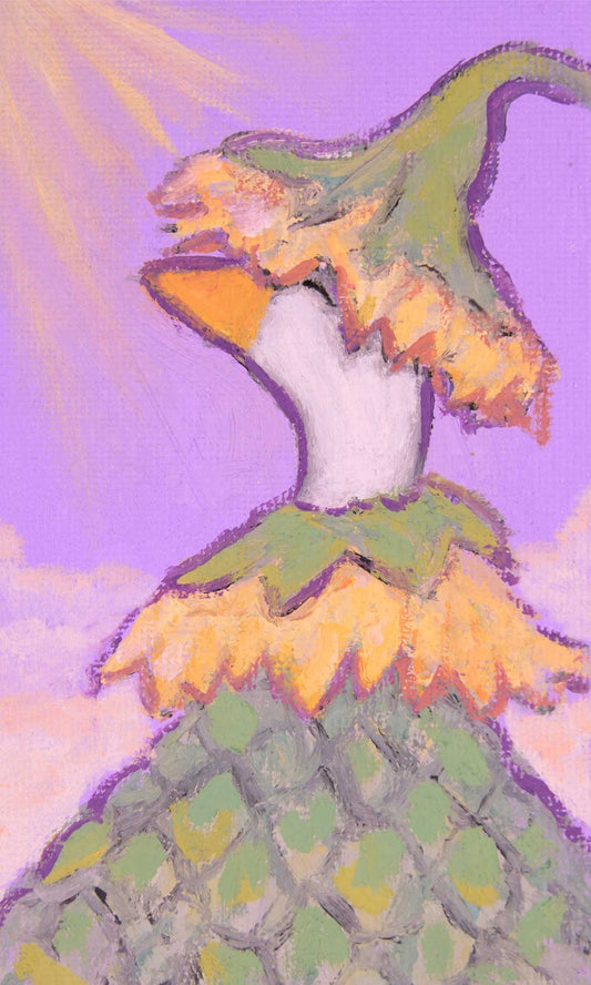 Positively Radiant | Original Oil Painting | 3x5in Mini