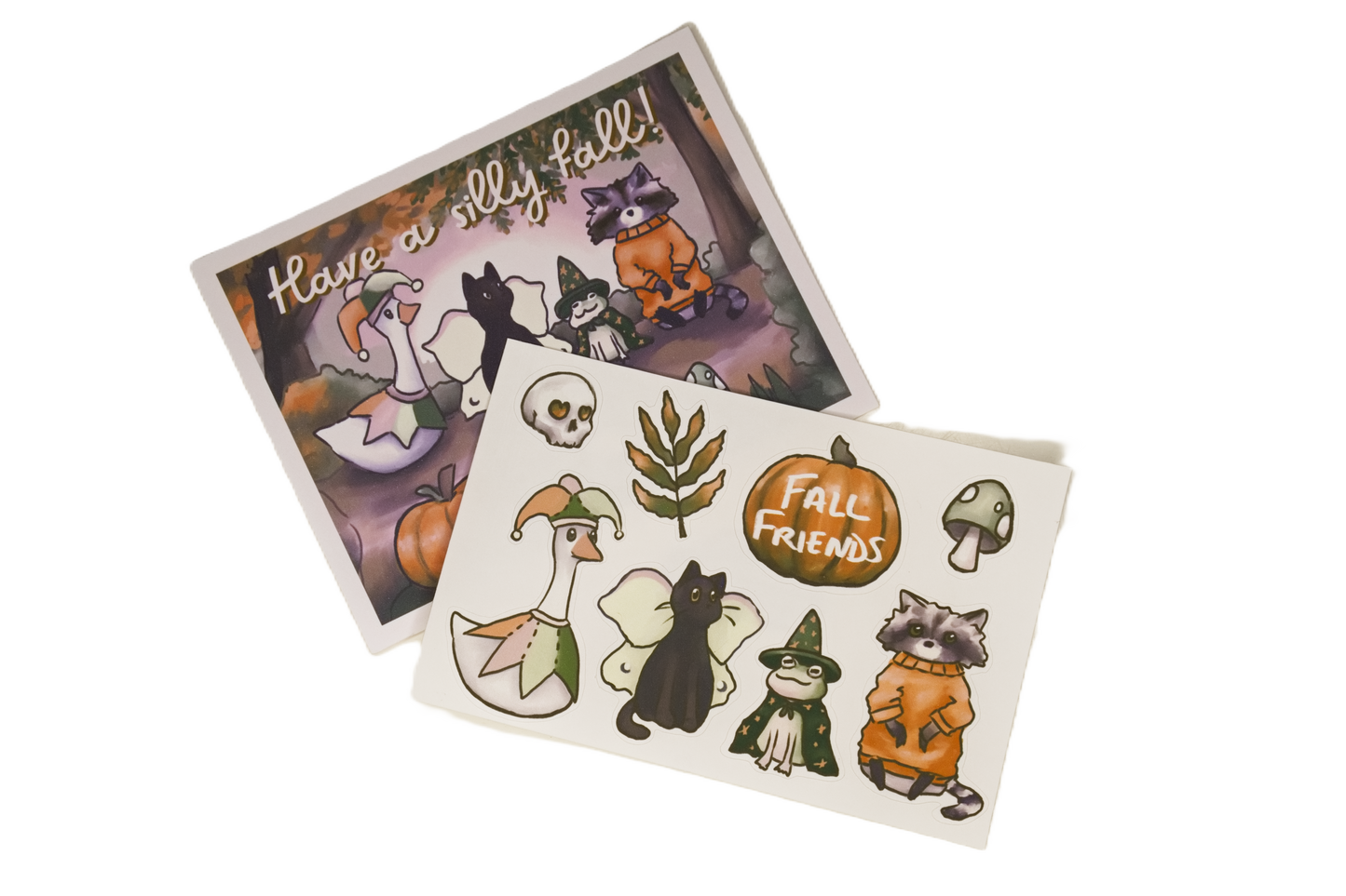 Fall Friends Bundle [Postcard & Sticker Set]