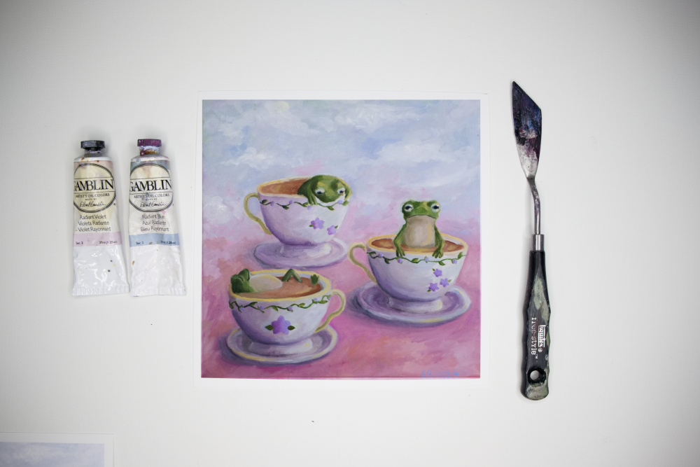 Teacup Frogs Print